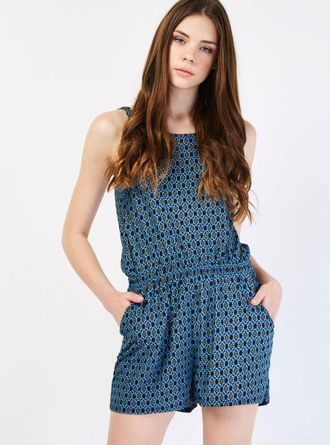 Vestito Tipo Tuta Con Fantasia Etnica