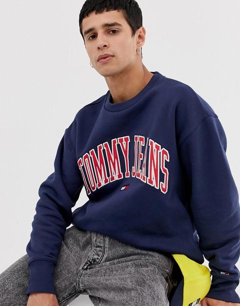 Sudadera En Azul Marino Collegiate Capsule De Tommy Jeans