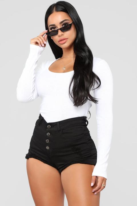 Ninel Long Sleeve Top - White