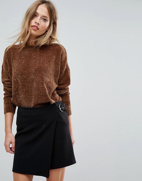 Vero Moda - Maglione In Ciniglia - Marrone