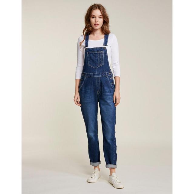 Fat Face Womens Mid Blue Dungarees