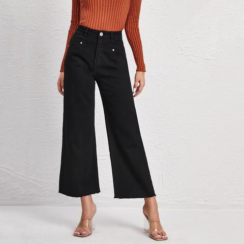 Blues High Waist Wide Leg Jeans