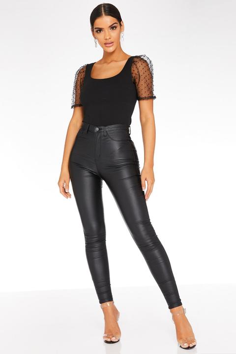 Black High Waist Skinny Jeans