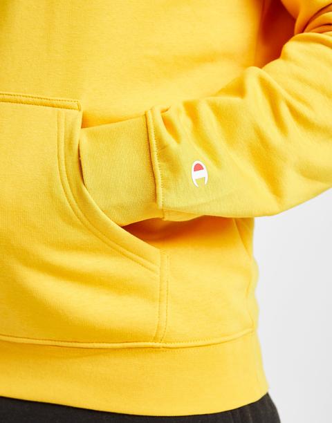 yellow champion hoodie jd