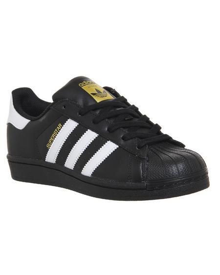 adidas superstar black office