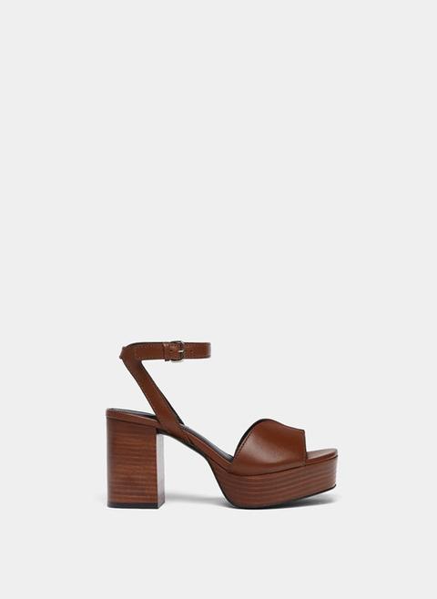 Leather Platform Sandals