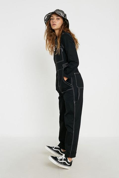 Santa Cruz Uo Exclusive Utility Boilersuit - Black Uk 10 At Urban Outfitters