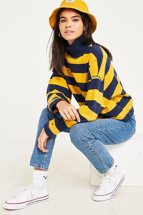 Tommy Jeans Bold Yellow Stripe Sweatshirt - Womens Xs