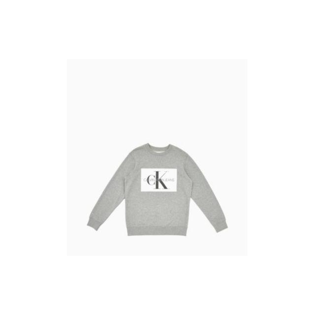 calvin klein flock logo sweatshirt