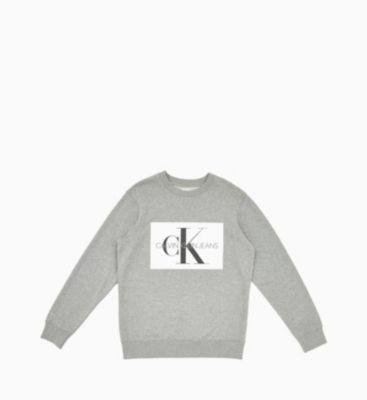 calvin klein flock logo sweatshirt