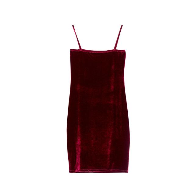 pull and bear velvet dress