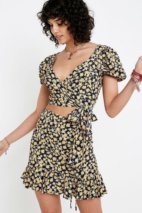 Kiss The Sky Buttercup Wrap Top