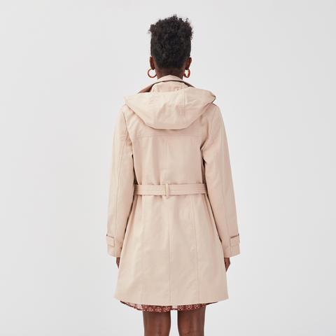 trench coat marron femme