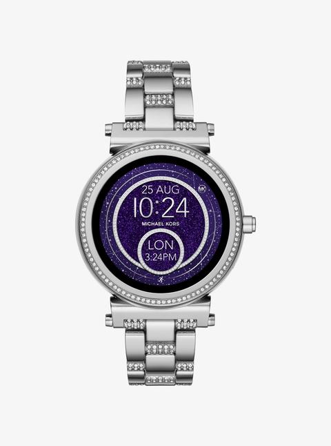 Smartwatch Sofie Tonalità Argento Con Pavé