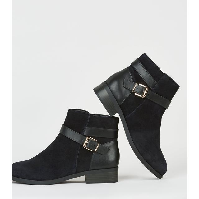 new look black wedge boots