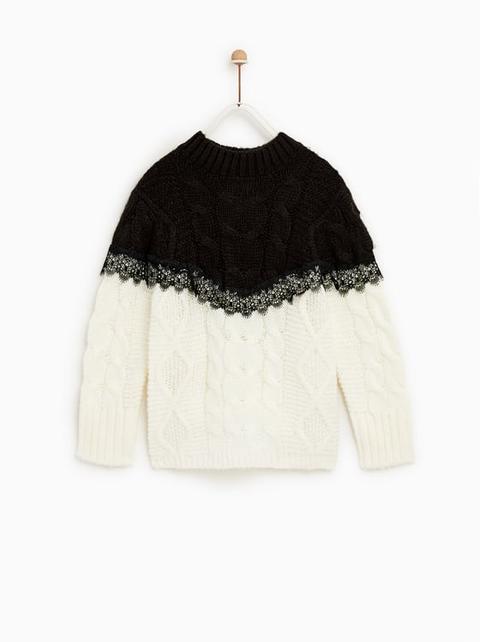 Maglia Ad Otto Con Pizzo