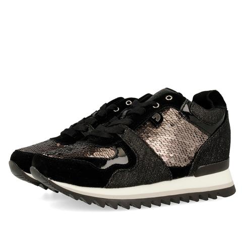 Sneakers De Mujer En Negro Y Gris Spears