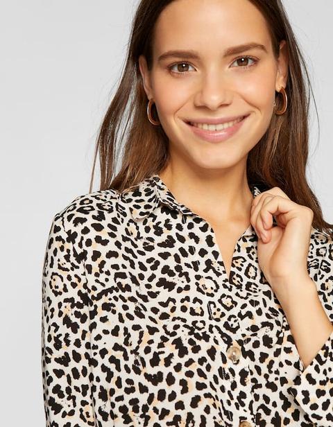 Camicia Leopardata Nero