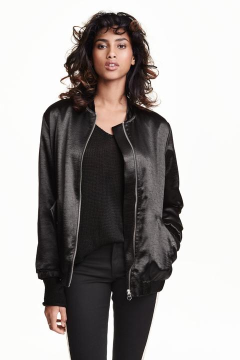 Bomber In Satin