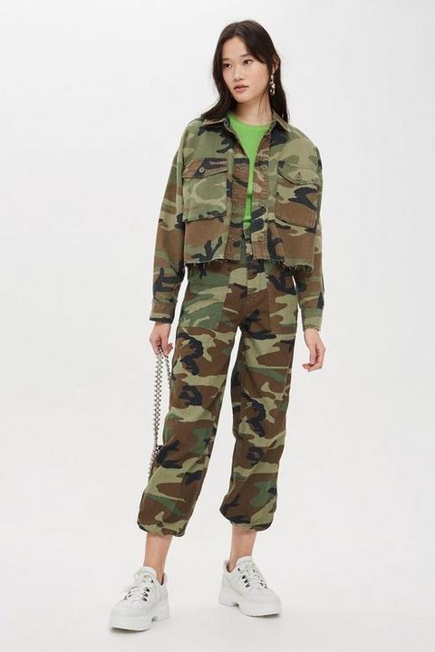 Topshop hot sale camouflage shacket