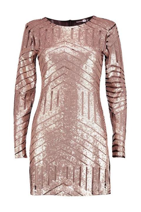 boutique sequin mesh bodycon dress