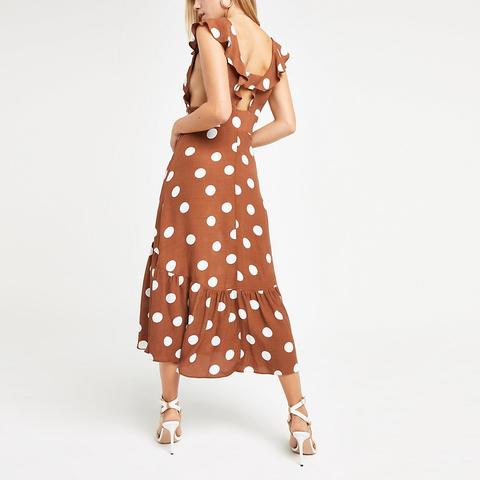 next brown spot dress