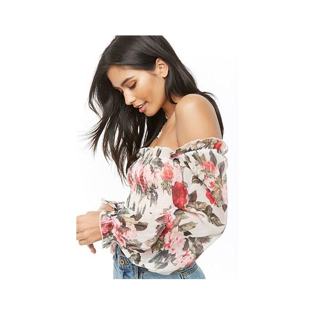 forever 21 red off the shoulder top