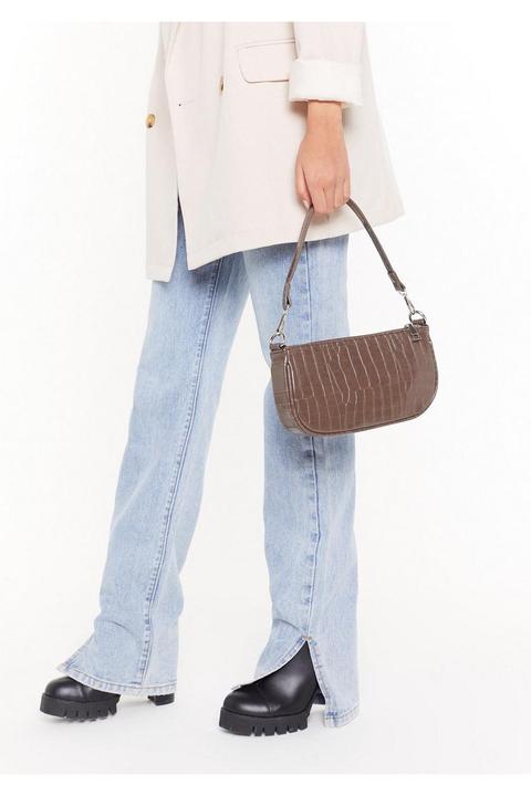 Croc It Faux Leather Shoulder Bag