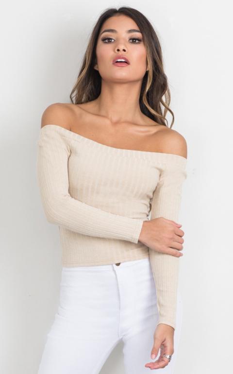 Keep It Going Top In Beige