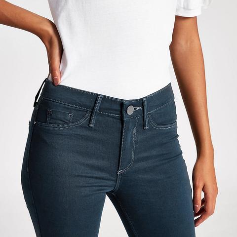 Dark Grey Molly Mid Rise Jeggings from 