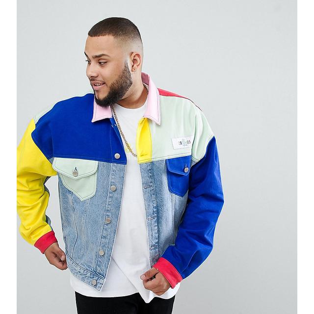 Half colored cheap jean jacket