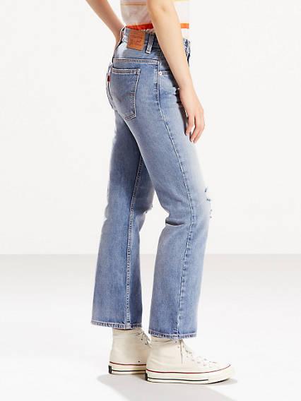 levi's 517 cropped boot cut jeans 
