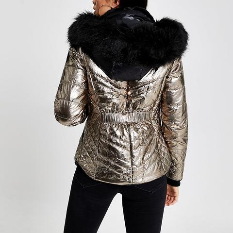 river island bronze coat