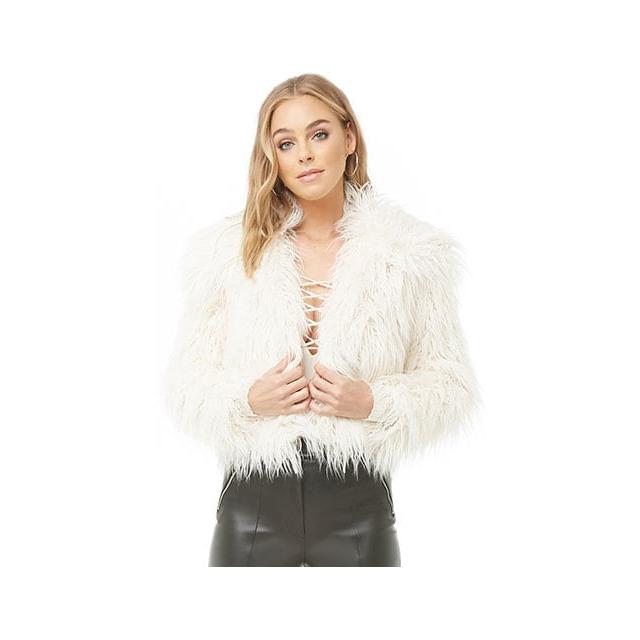 Forever 21 shaggy faux fur clearance jacket