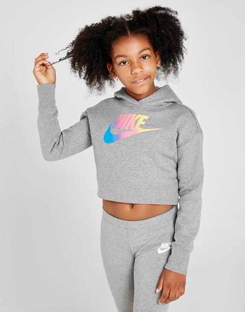 Nike Girls' Futura Crop Overhead Hoodie 