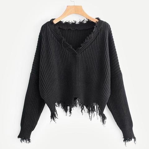 Pull Déchiré Tricot