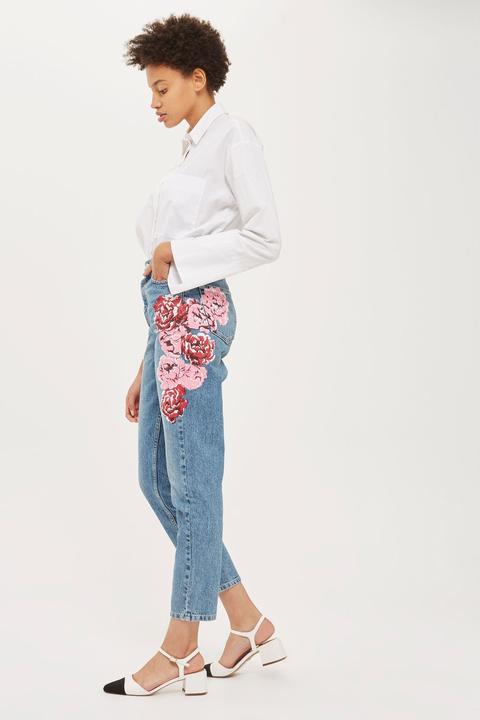 print mom jeans