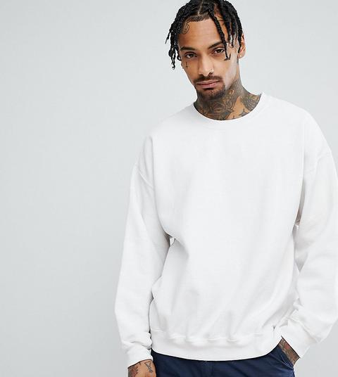 Reclaimed Vintage Inspired Oversized Sweatshirt In White