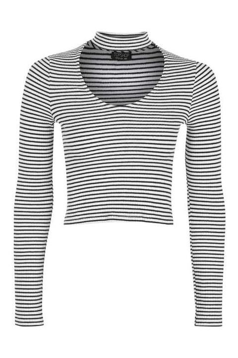 Stripe Choker Top