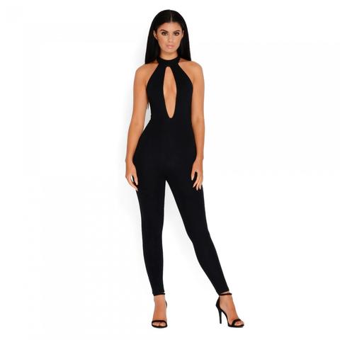 oh polly black jumpsuit