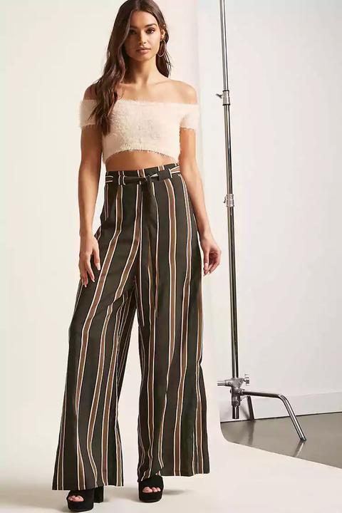 forever 21 striped palazzo pants