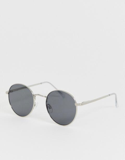 Aj Morgan Round Sunglasses Silver