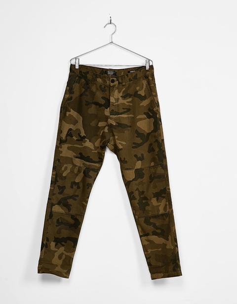 Pantalón Algodón Slim Fit Camuflaje