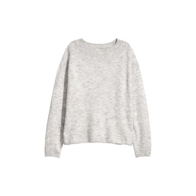 fine knit grey jumper