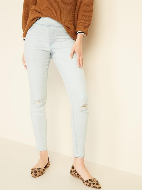 distressed rockstar jeggings