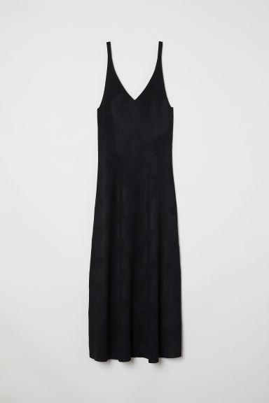 H & M - Abito A Coste - Nero