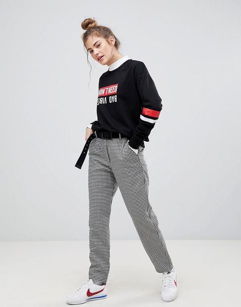 Pull&bear - Pantaloni Con Stampa A Quadretti - Multicolore