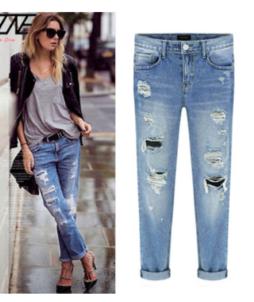 Ripped Jeans Light Blue