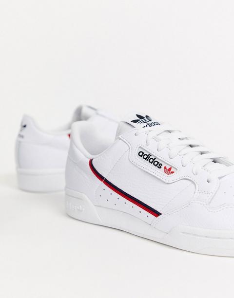 adidas originals continental 80's trainers in white