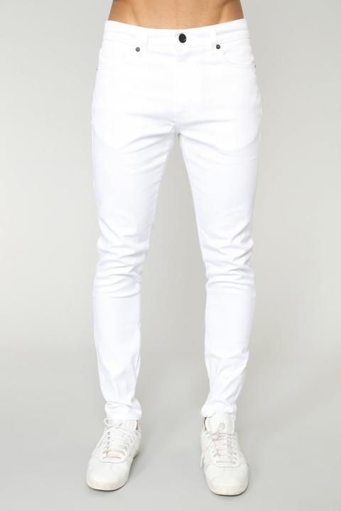 John Skinny Jeans - White